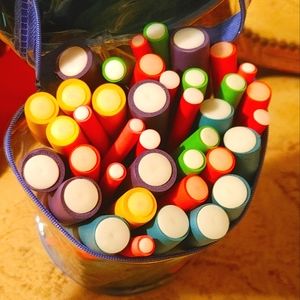 🌈 Rainbow Multi Size Foam Hair Curlers